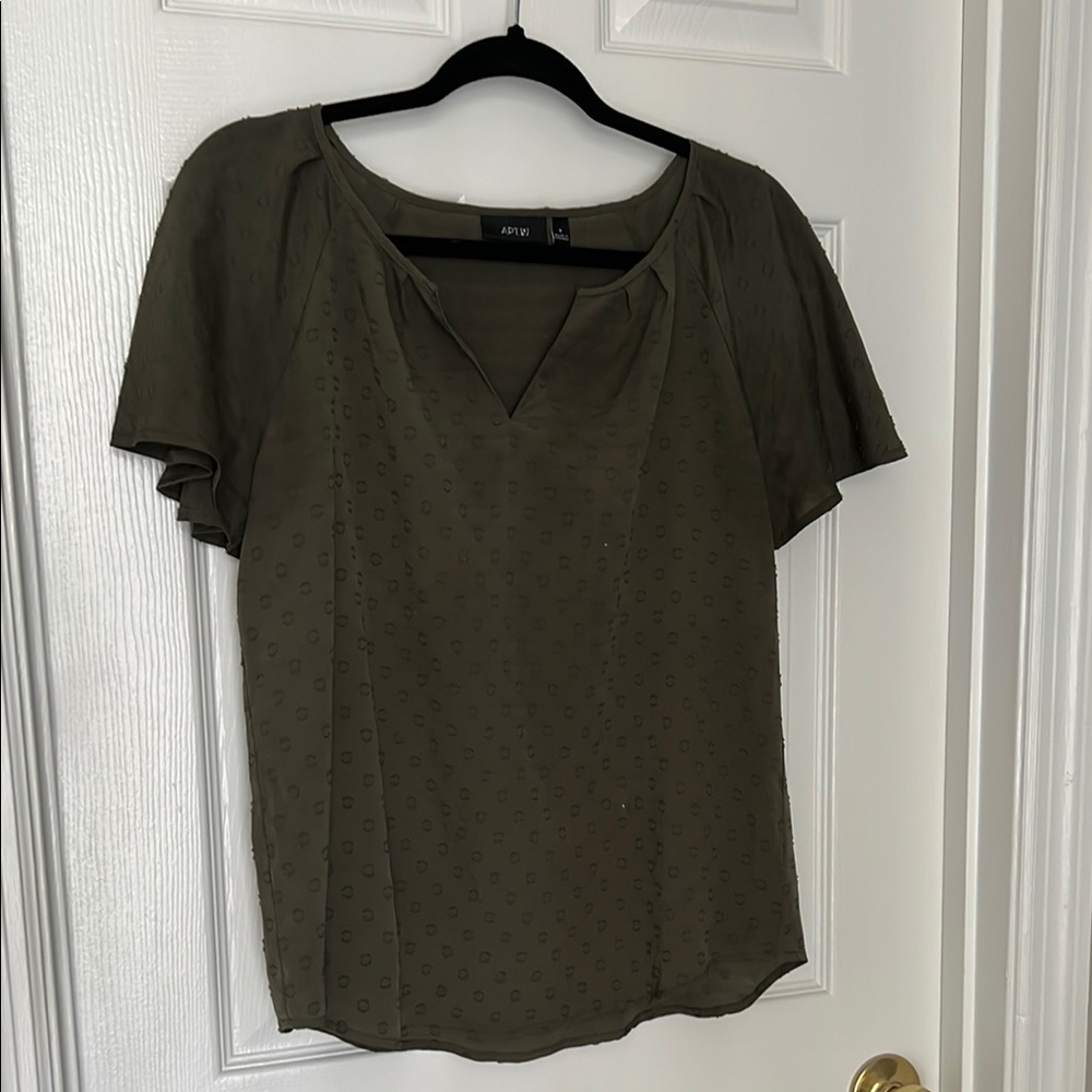 Apt. 9 Olive Green Women's Top